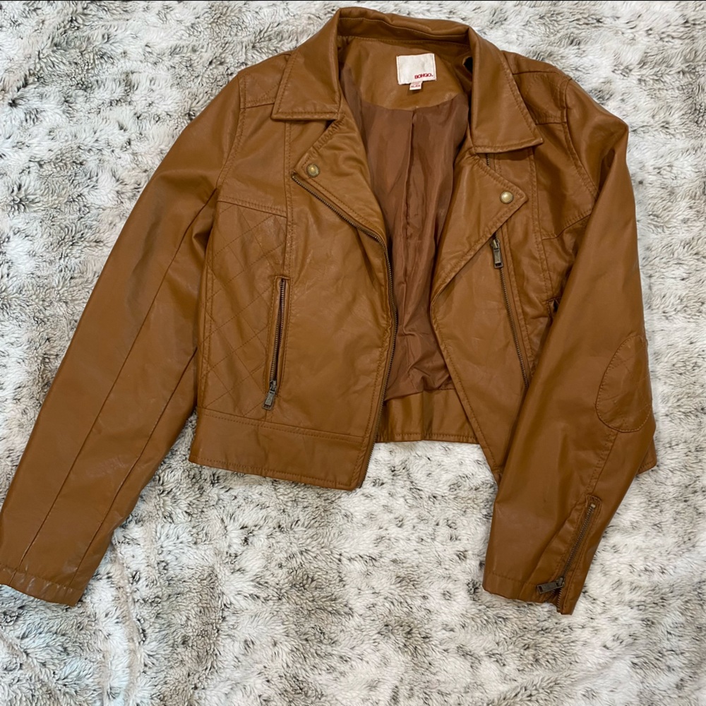 Bongo Lined Pleather Jacket